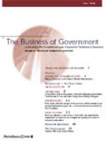 Business of Government Fall 1999